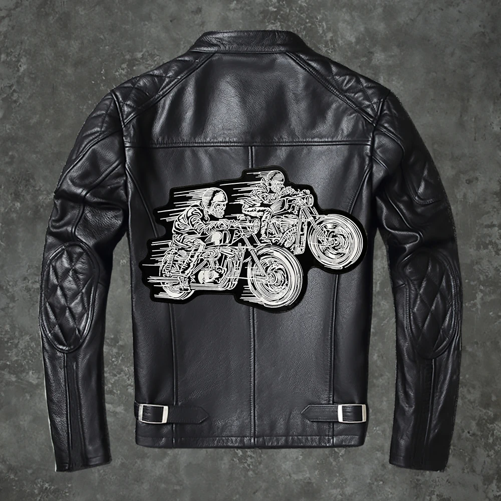 High Speed Racing motocykl rycerz butik łatka haftowana spersonalizowana skórzana kamizelka odzież dekoracja DIY do naszycia