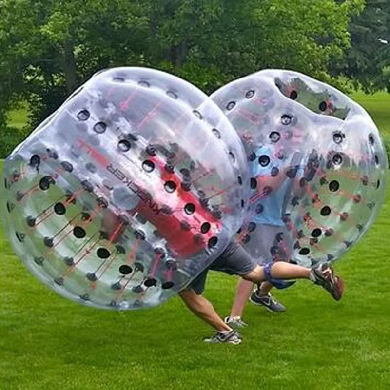 Wholesale 6 Pcs(two Colors +1 Pump) Factory Price Human 1.5m Inflatable Bumper Ball, Bubble Soccer, Bubble Football For Sale