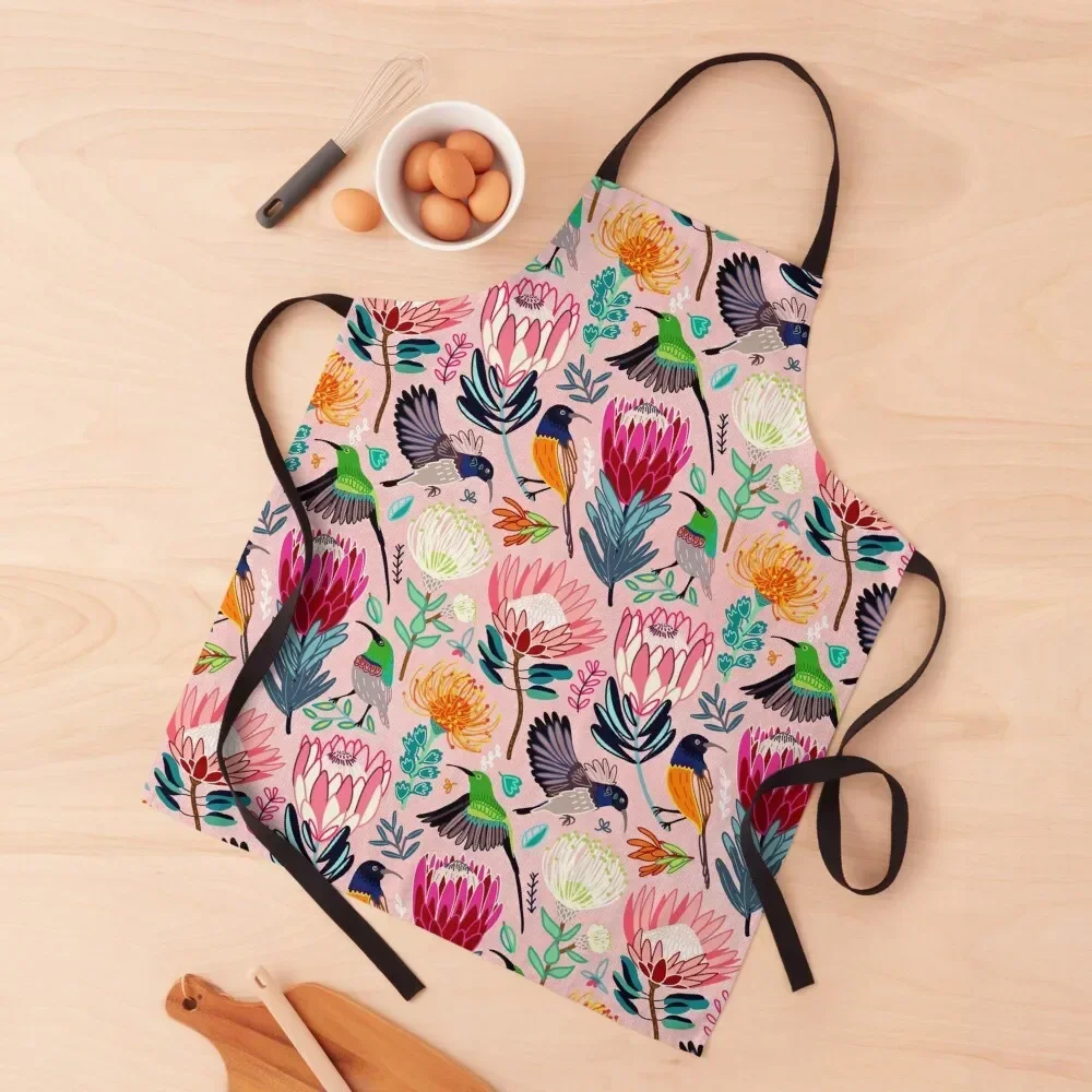 Sunbirds & Proteas Apron professional kitchen Kitchen Supplies Idea Goods Kitchen Supplies Women Apron