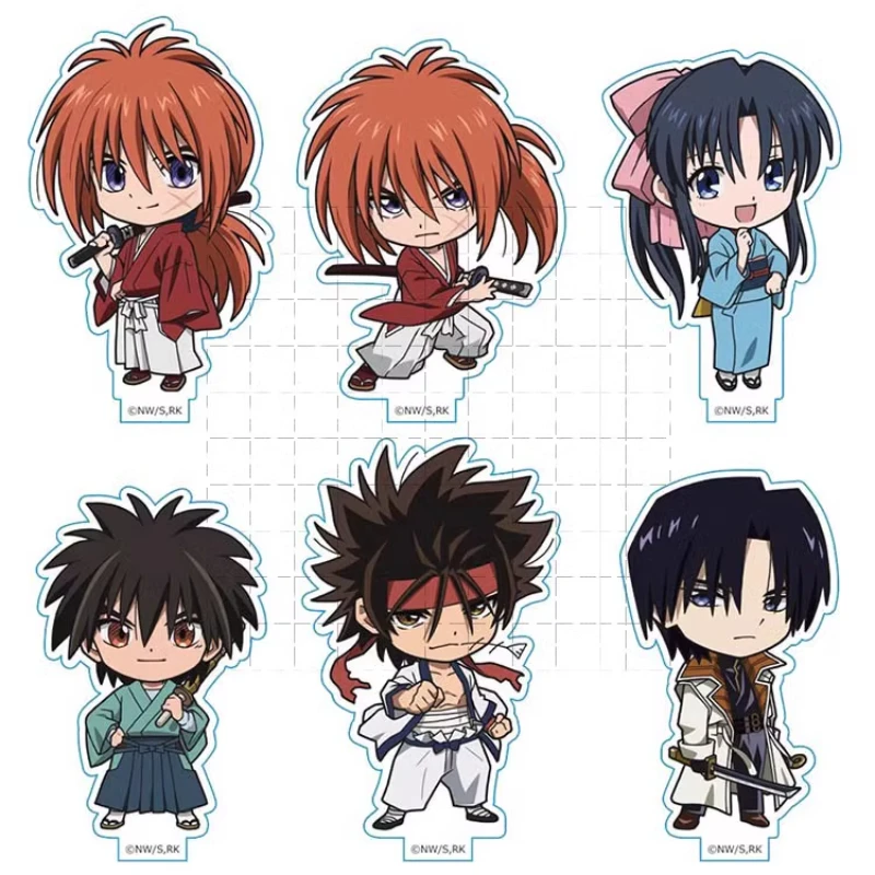 Game Sagara Sanosuke Myoujin Yahiko Shinomori Aoshi Himura Kenshin Acrylic Stand Doll Anime Figure Model Plate Cosplay Toy Gift