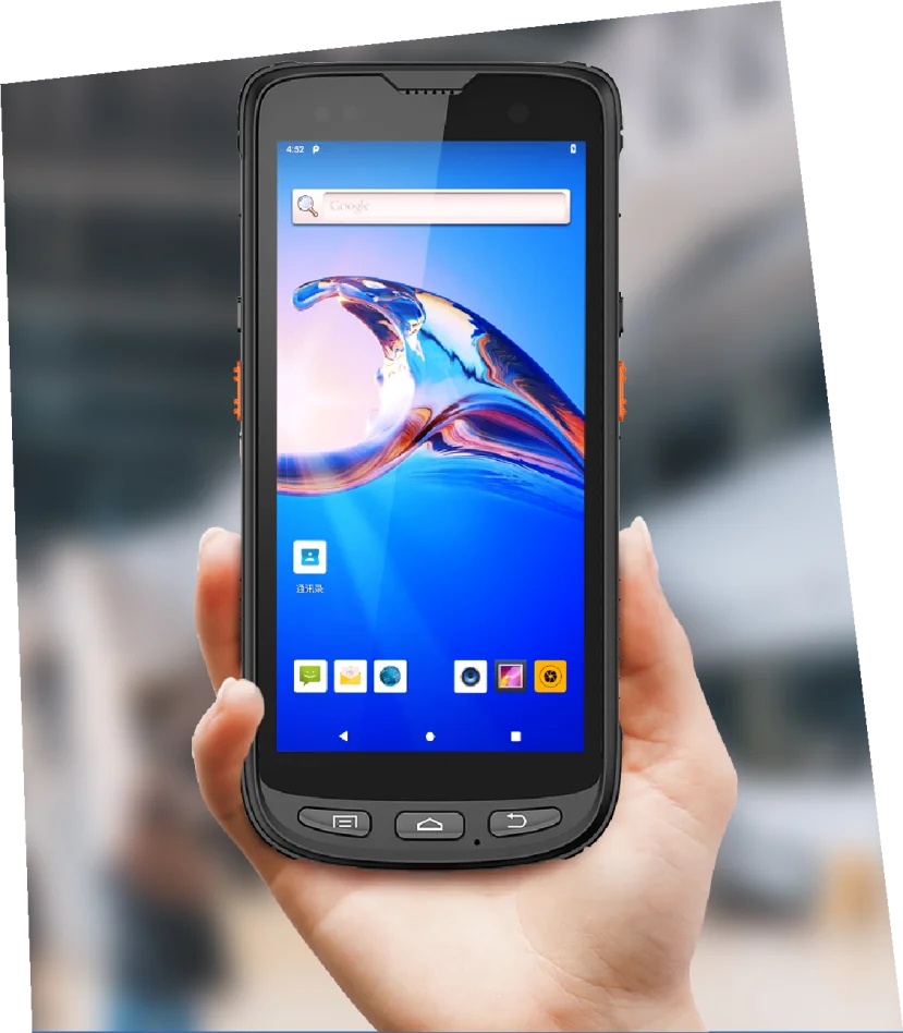 

2026 Android 10.0 Screen 5.5 Inch Handheld Uhf Rfid PDA BX6000 with Long Range Scanner and Industrial Rfid Reader and WIFI 4G GP