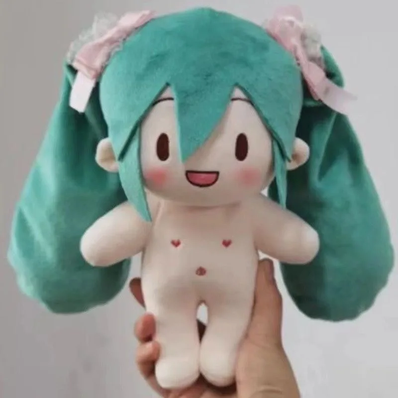 20CM Hatsune Miku Fufu Cute Future Cotton Doll Creative Naked Doll Convertible Doll Birthday Gift