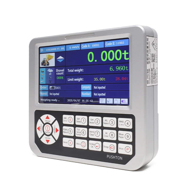 

Shovel Loader Scales Weighing Measuring Instruments Controller ABS Electronic Scale for Wheel Loader System LCD Kg OEM