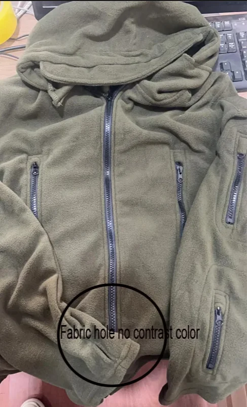 Männer Winter Herbst Polar Fleece Taktische Militärische Kampf Cargo Jacken Trekking Wandern Camping Klettern Mit Kapuze Sportswear Mantel – Detail 3