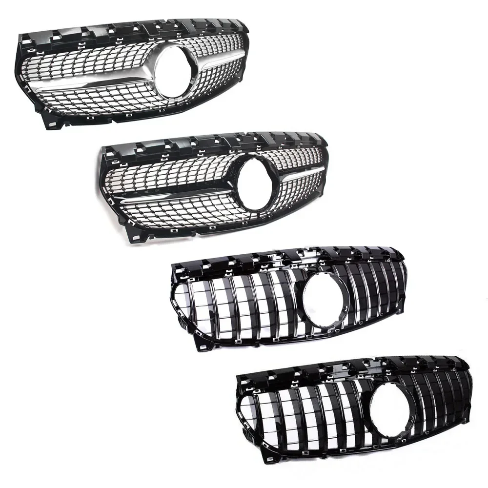 Car Front Bumper Grille for Mercedes Benz CLA Class W117 2013 2014 2015 2016 Sport Racing Front Inlet Bumper Grille GT Style