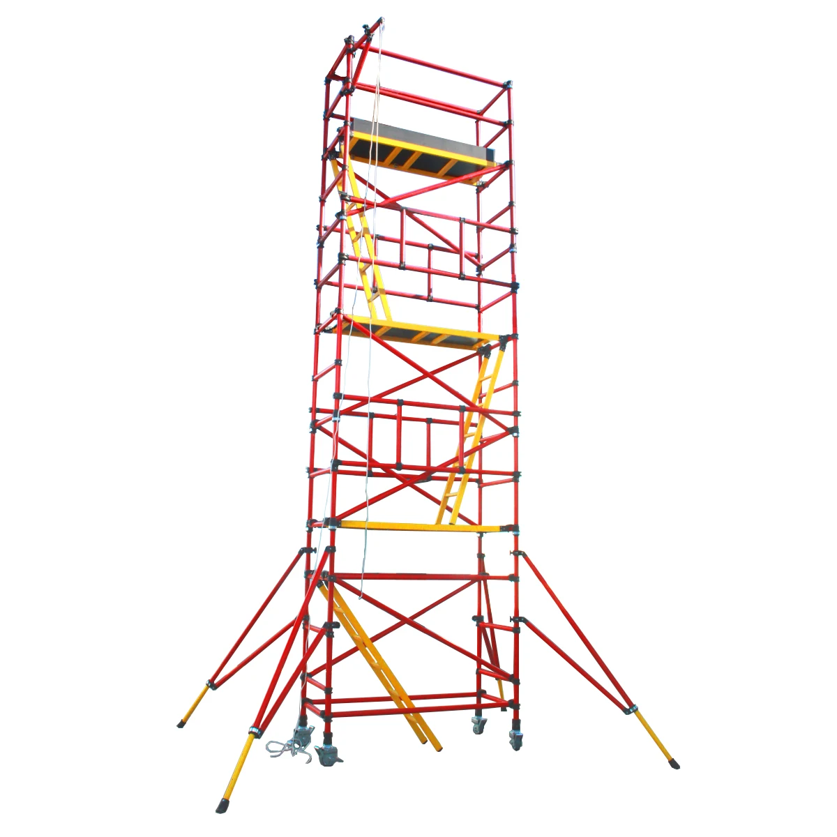 Fiberglass Electric Non Conductive Scaffolding Platforms 6.5ft To 49ft