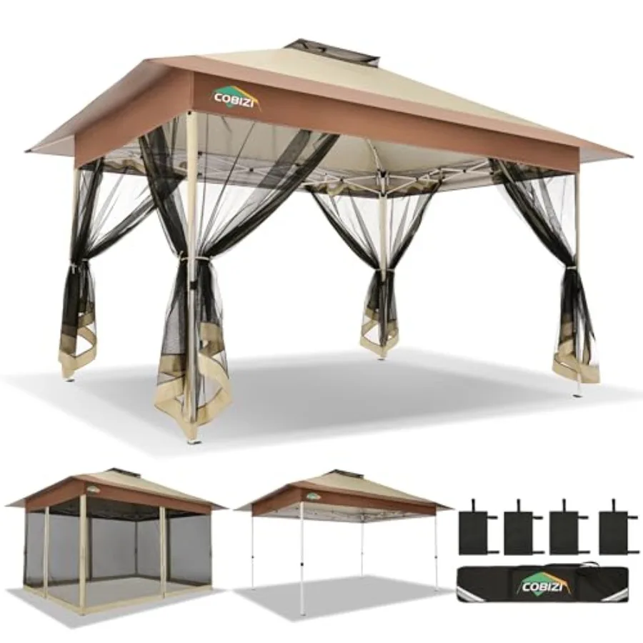 Pop up Gazebo on Clearance, Outdoor Pop up Heavy Duty Canopy Tent, Carpas para Patio, Screen Tents with Portable Carry Bag, Pat