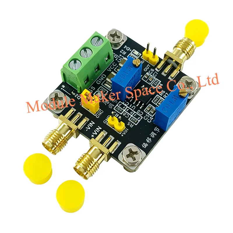 AD620 Instrumentation Amplifier Module, Adjustable Gain for MV/μV Weak Signal Amplification, Single-Ended/Differential Input