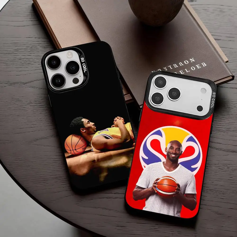 

B-Basketball K-Kobe-E B-Bryant-T 8 24 Phone Case For iPhone17,16,15,14,13,12,11 Plus,Pro Max Black Candy silver phone case