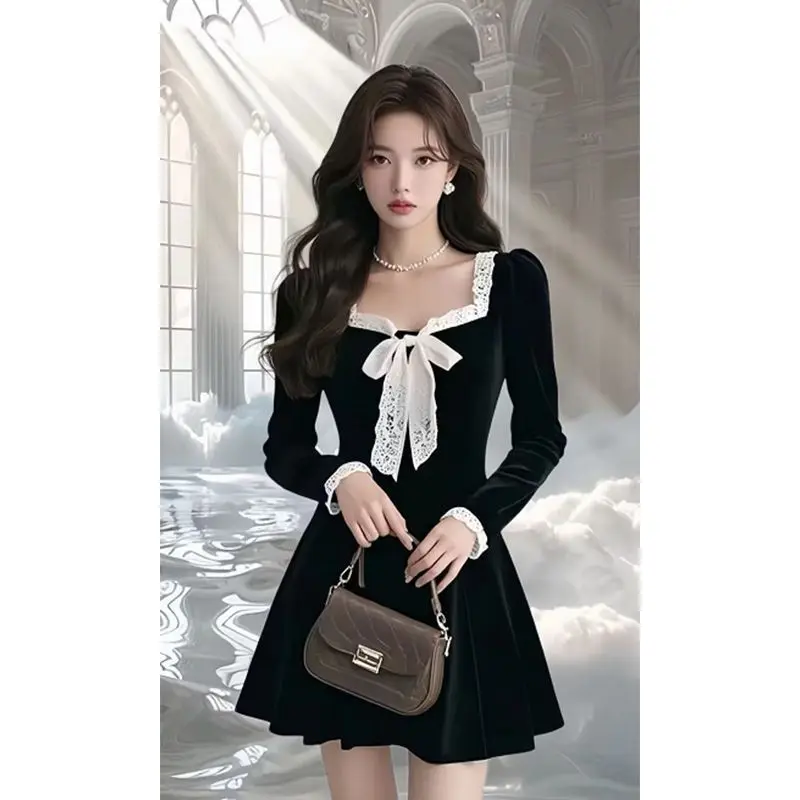 فساتين نسائية فستان أحمر للمرأة الربيع الساتان اللؤلؤ بألواح مطوي ماكسي مأدبة الفرنسية أنيقة نمط رائعة الفنية مثير