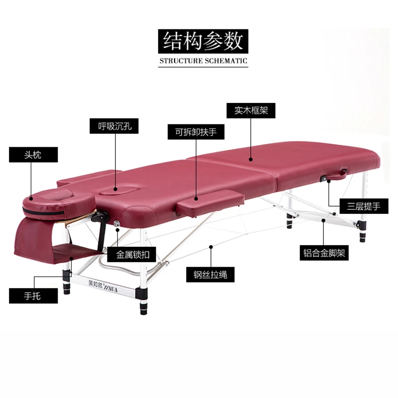 Hydraulic Stretcher Massage Beauty Salon Couch Luxury Modern Bed Lash Professional Aesthetics Manicure Table Medical Examination