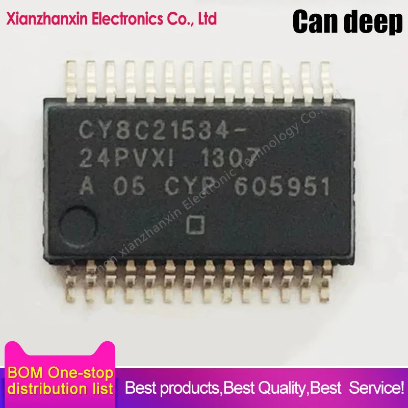 1~5pcs/lot CY8C21534-24PVXI CY8C21534-24 CY8C21534 SSOP24 Microcontroller chip