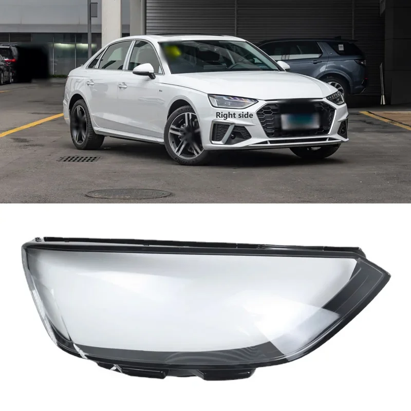 

Car Front Headlight Cover Lens Glass Headlamps Transparent Lampshade Lamp Shell Masks For Audi A4L 2020-2022