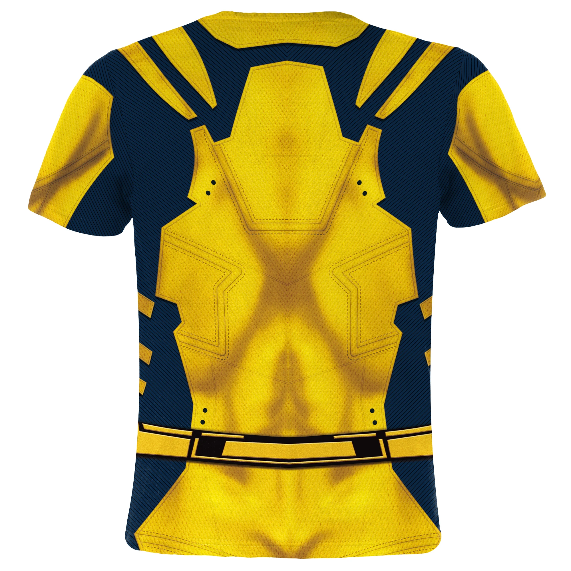 Hero Movie Cosplay Costume para crianças, Impressão muscular, Tops disfarçados para meninos, Halloween Carnival Party, T-shirt engraçada, roupas infantis