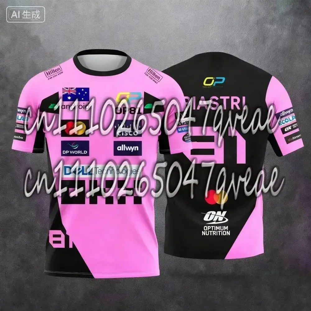 2026 Lando Norris No. Camiseta Nueva Estilo Racing 4, Ropa Deportiva Extrema, Ropa Deportiva Transpirable para Entusiastas de las Carreras
