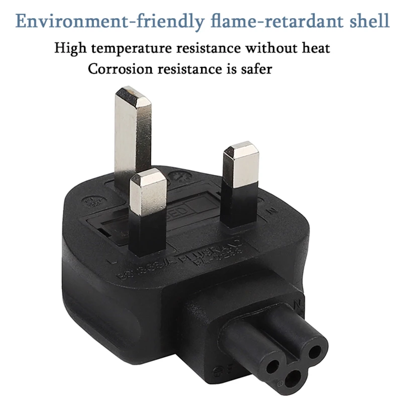 Uk 33-Pin Male To Iec 320 C5 Plug ,Uk To C5 Ac Power Adapter Uk Plug. Industrial Heavy Converter