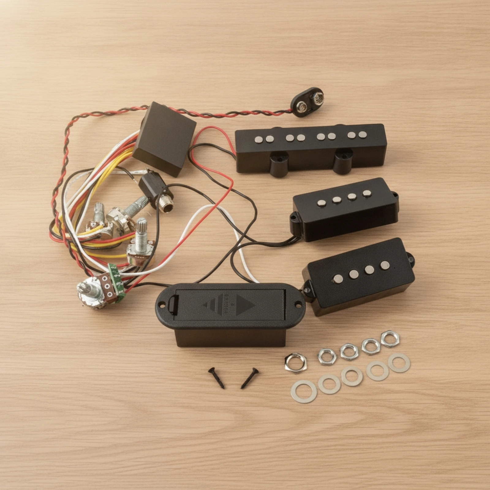 Prewired Guitar Wiring Kit Organized Prewired Electric Guitar and Bass Electronics Assembly Long-Lasting Standard Size
