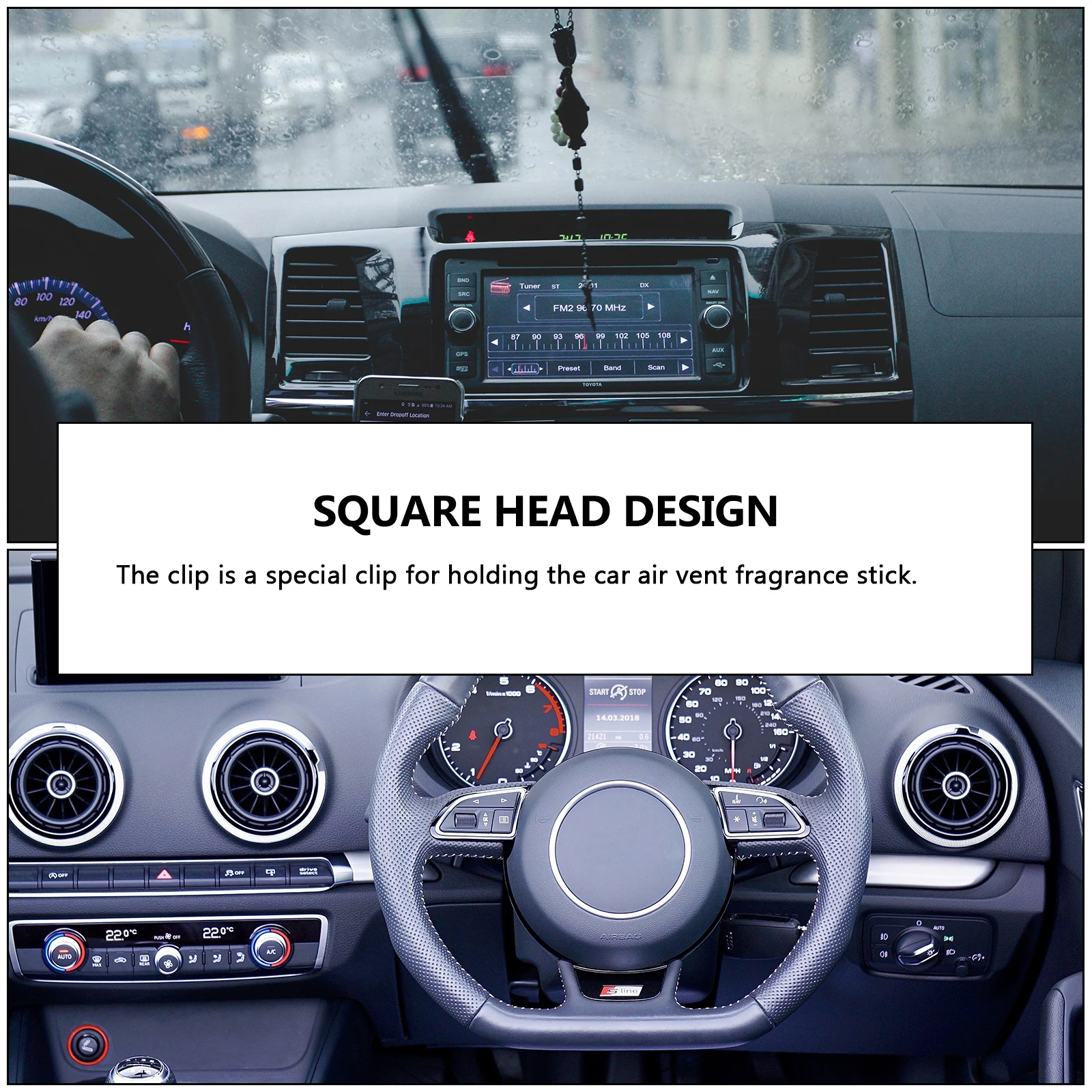 

30pcs Car Vent Clips Vent Clips 2 2mm Hole Diameter Conditioner Fragrance Holder For Conditioner