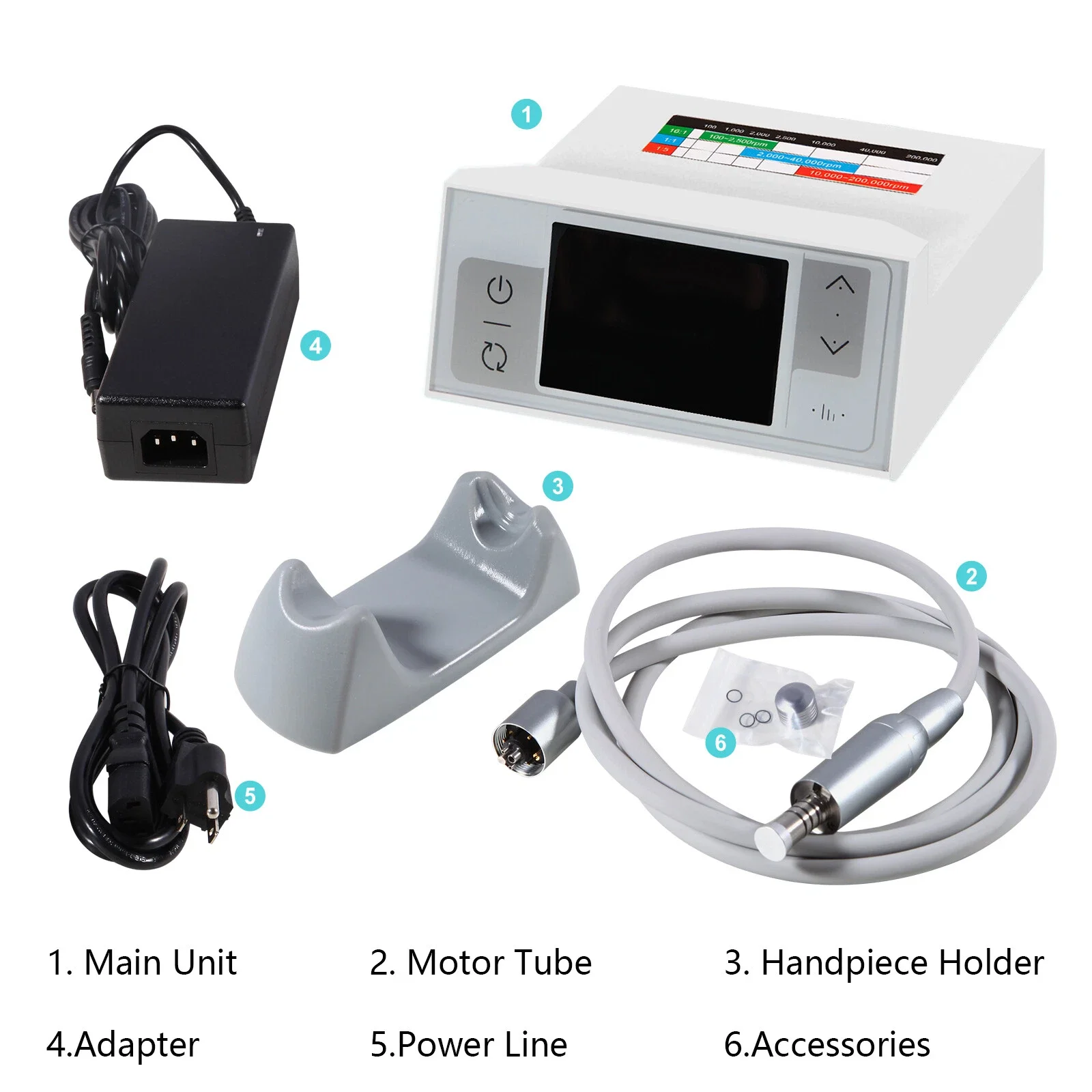 Dental Electric LED Brushless Micro Motor Fit 1:5 1:1 16:1 Fiber Optic Handpiece For Nsk
