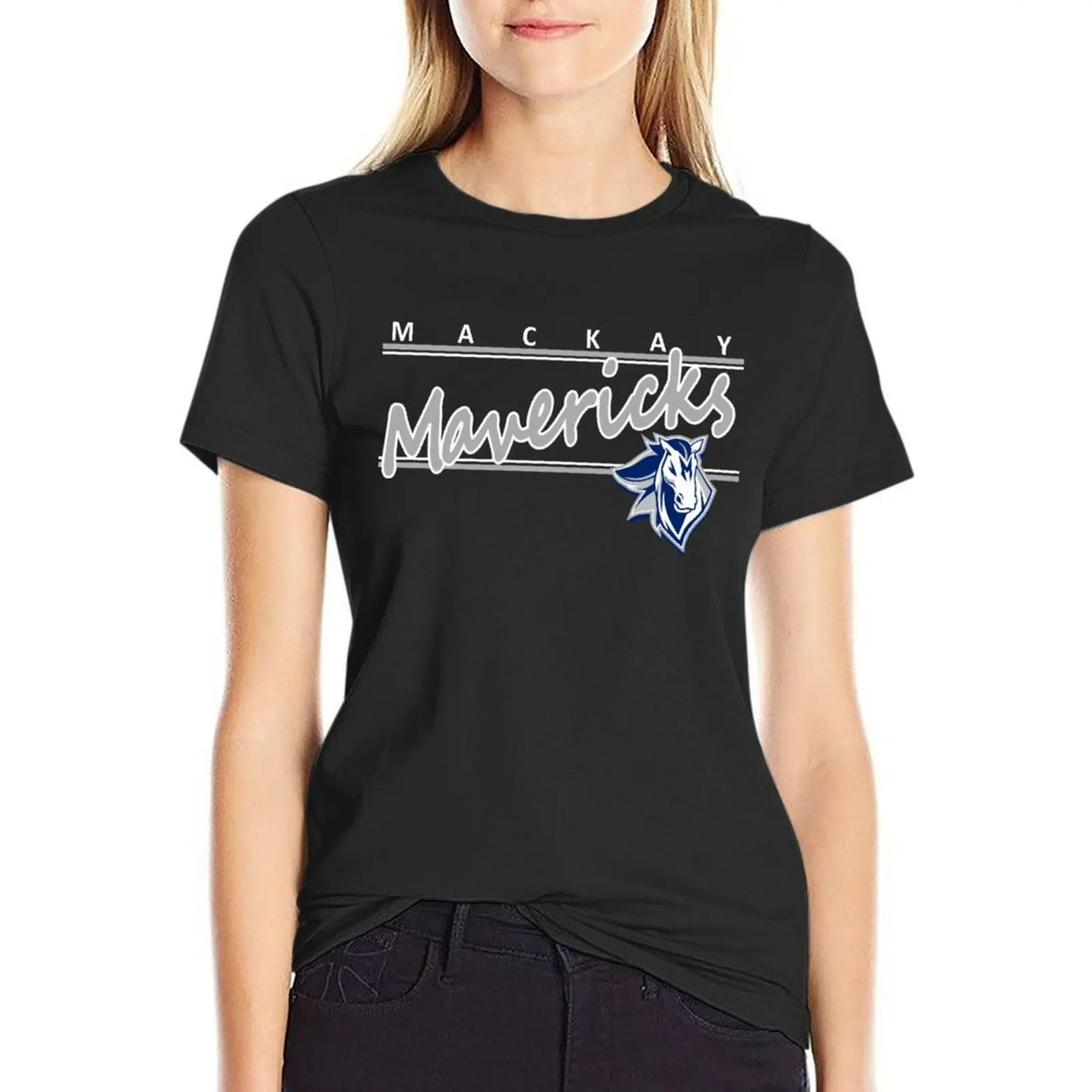 Mackay Mavericks supporter logo T-Shirt funny graphics korean fashion Woman T-shirts