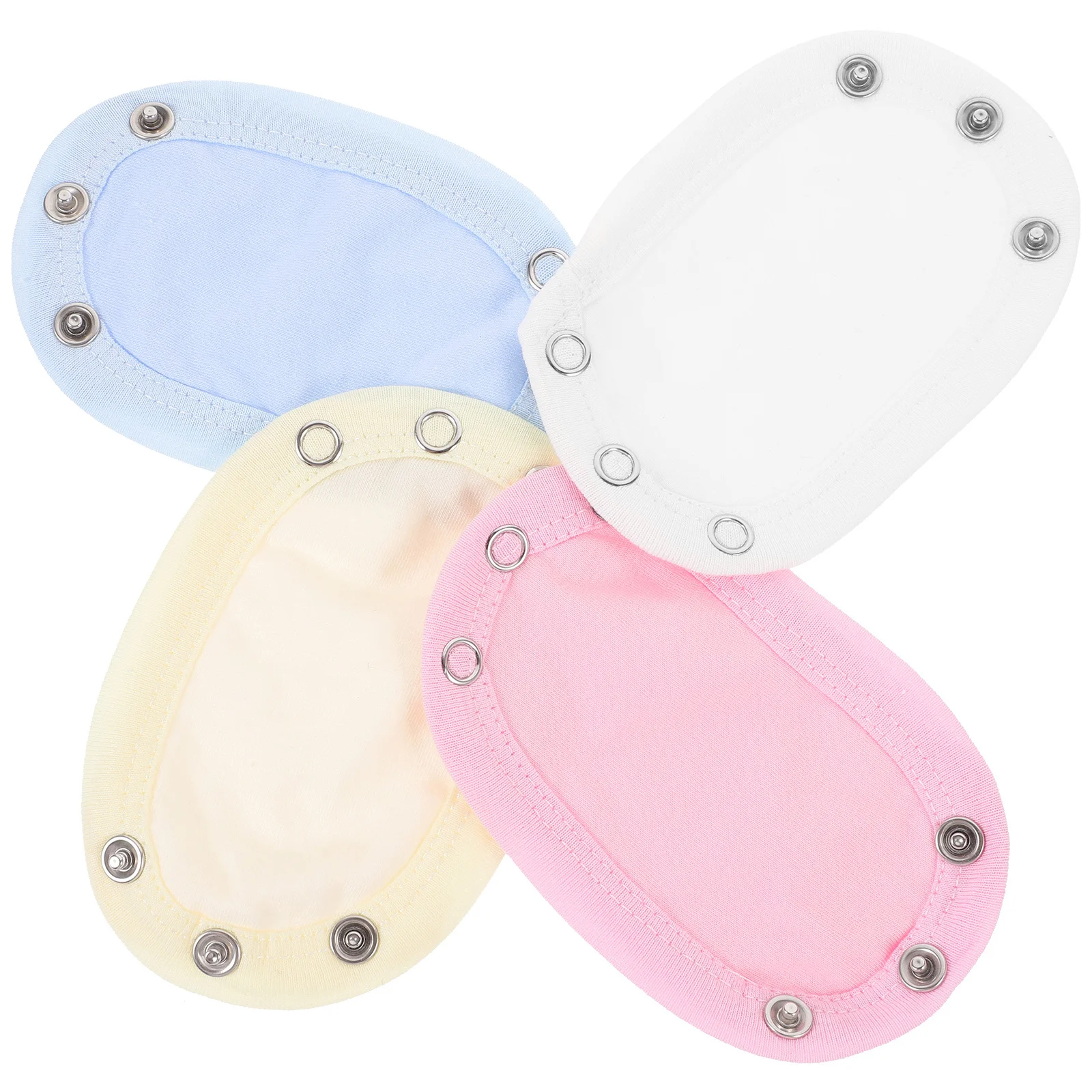

4pcs Baby Bodysuit Extenders Infant Jumpsuits Snap Extension Toddler Boy Girl Newborn Romper Crotch Adjuster Bodysuit Extender