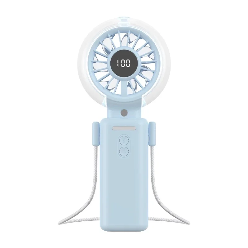 TEPSHINE Y5 Spray Handheld Fan Nano-Ultrasonic Atomization Technology Handheld Small Fan 3600mAh Long Battery Life Low Noise