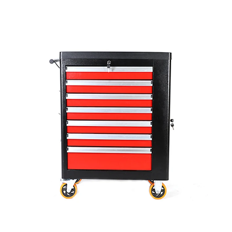 YL Auto Repair Tool Truck Heavy Tool Parts Push Workshop Drawer Type Multi-functional Mobile Toolbox Maintenance Tool Cabinet
