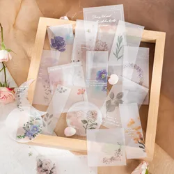 Yoofun 20 adet/paket estetik bitkiler çiçekler Scrapbooking malzemeleri DIY kolaj Journalling yaratıcı kırtasiye malzemesi kağıt