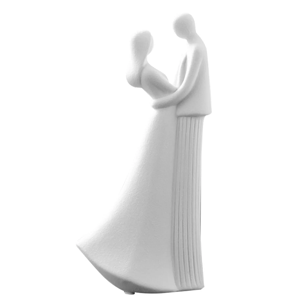 

Ceramic Couple Figurine Craft Statues Hugging Sculpture Crafts Lover Sculptures