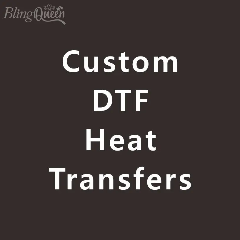 

24PCS/LOT, BlingQueen-Custom DTF Heat Transfers, Vinyl Iron On Patches for Clothes