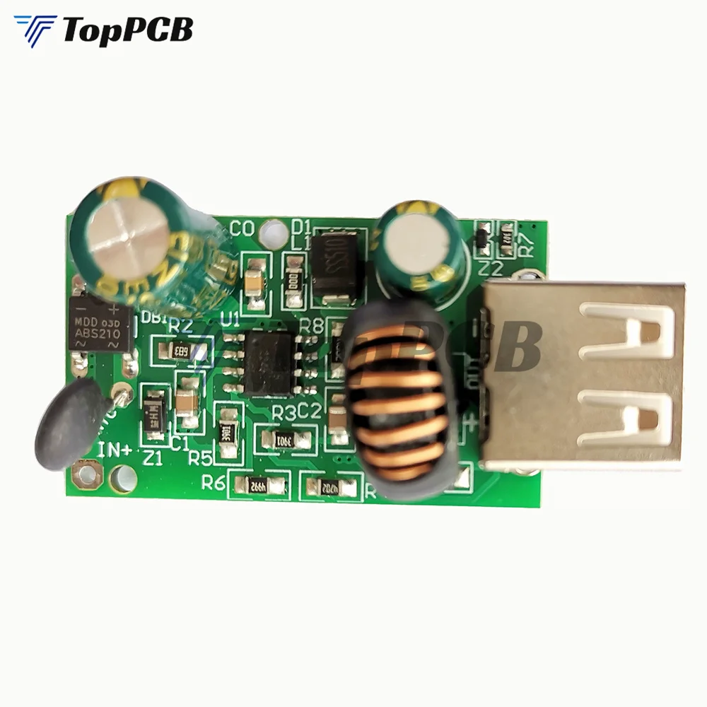 12V 24V 48V 60V 72V DC-DC Step Down Buck Converter 5V 2A USB Charging Board Module for Car Mobile Phone Power Supply Charger