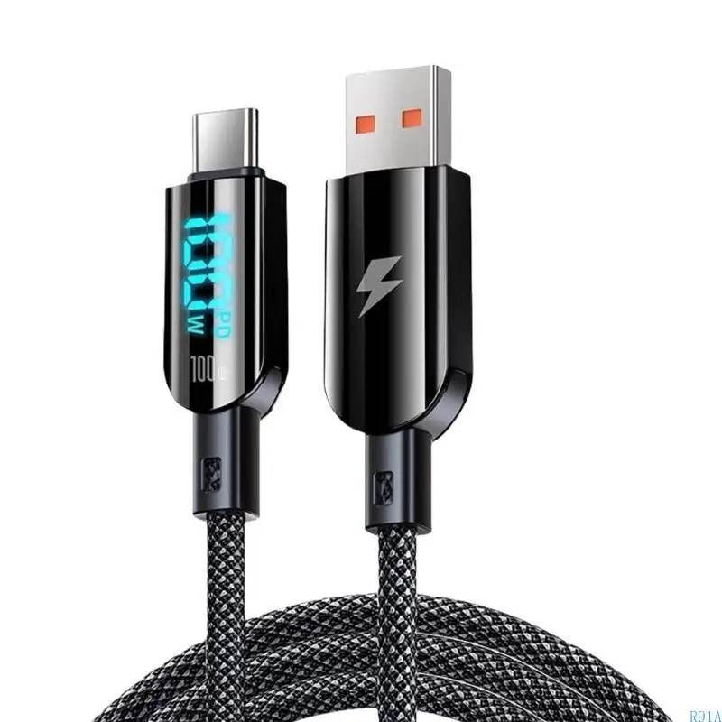 R91a النوع C من الذكور من النوع C الذكور شحن الحبل لشحن سيارة الكمبيوتر اللوحي للهاتف المحمول
