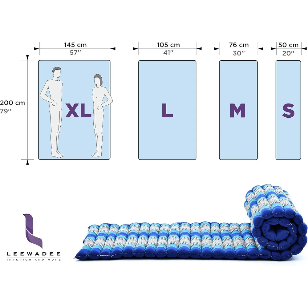 Foldable Floor Mattress - Japanese Roll Up Futon -Trifold Tatami Mat- Guest Floor Bed - Camping Mattress - Thai Massage Mat