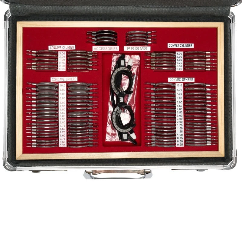 Optometric Lens Box Glasses Metal Ring Optometric Insertion Glass And Metal Lens Optical Audition Kit For Vision Correction