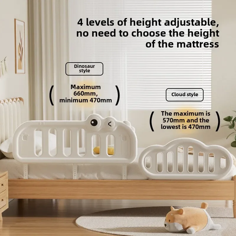 Baby Cot Bed Fence Anti Fall Bumper, Baby Bedside Guardrail, Single-sided Crib Protector Fences, Anti Fall Crib Bumper for Baby