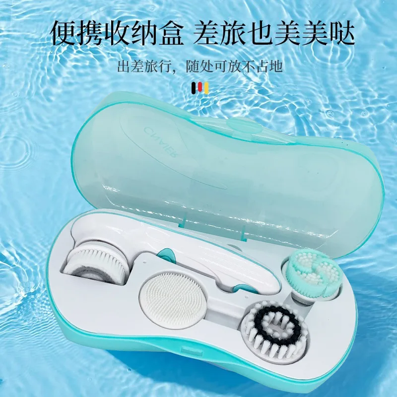 Electric 2 Mode Cleansing Brush 3 In 1 USB Rotating Cleansing Brush Facial Spa System Deeply Clean Remove Blackheads Tool