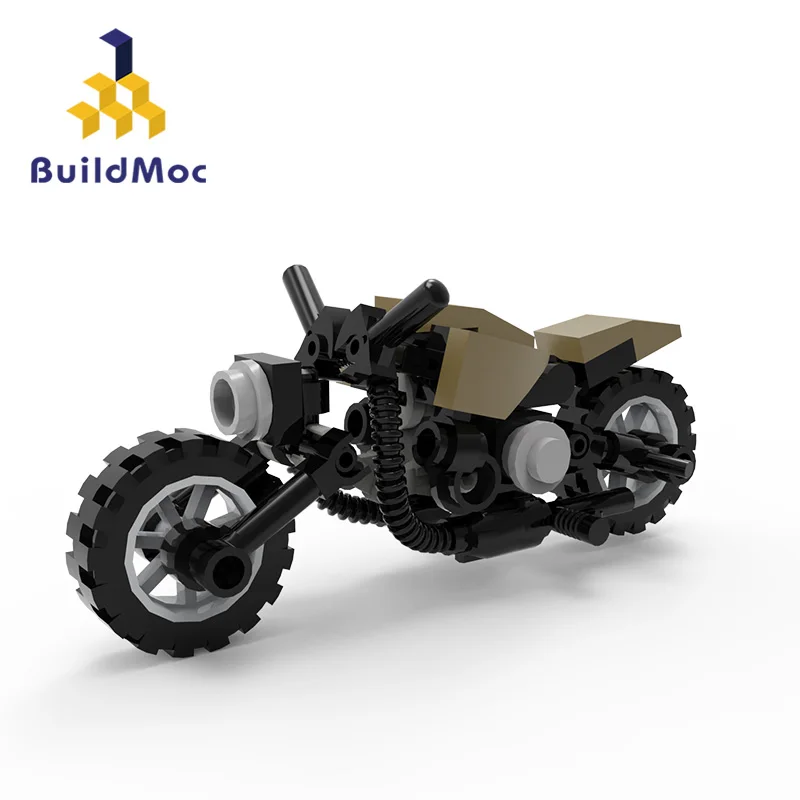 MOC Mini Motorcycle Building Block Kit Compatible Figures Vehicle Road Speed Racing Flying Car Bike Brick Model DIY Kid Toy Gift