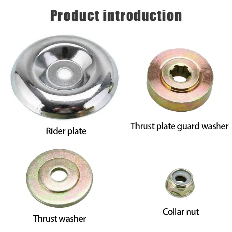 3/4 Buah Pemangkas Universal Kepala Kerja Mesin Pemotong Kerah Mur Pelat Dorong Pelindung Kit Pencuci Aksesori Pemangkas Rumput & Pemotong Sikat