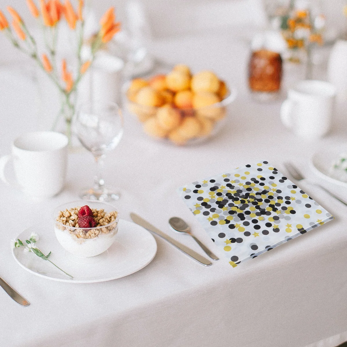 

20Pcs Colorful Printed Napkins Premium Disposable Dinner Tissue Strong Absorbent Decorative for Baby Shower Party Holiday Event