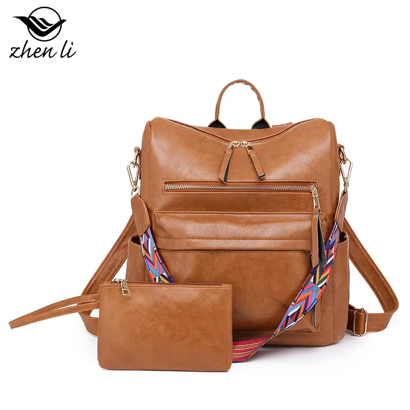 Zhenli Women's Bag 2026 New Ins Wind Backpack Women's Cross-border Fashion Retro Suit Women's Bag