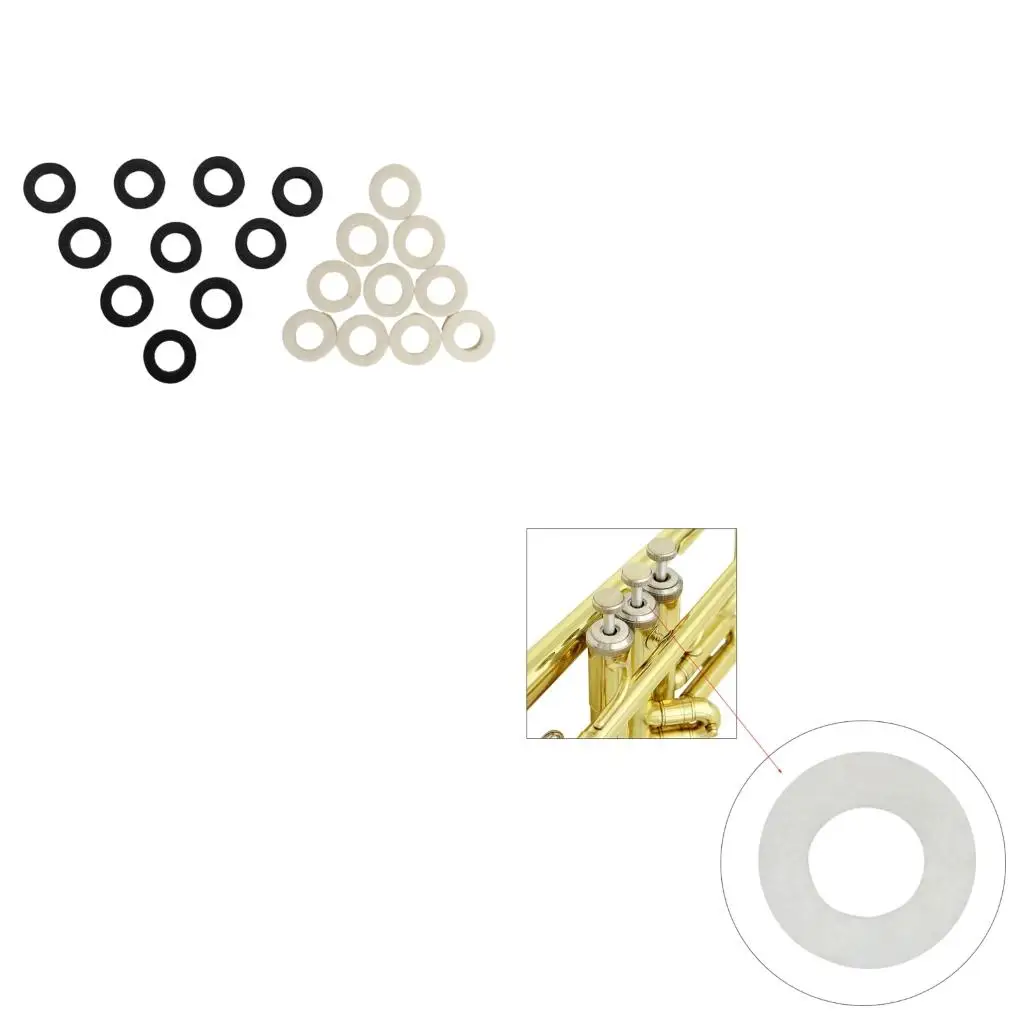 Q39E 10 Pieces Felt Button Pads set Brass Instruments
