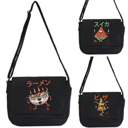 Unisex 2024 Canvas Messenger Tote Youth Fashion Casual Large Capacity Women Outdoor Travel Crossbody Bags Ladies Shoulder Bag