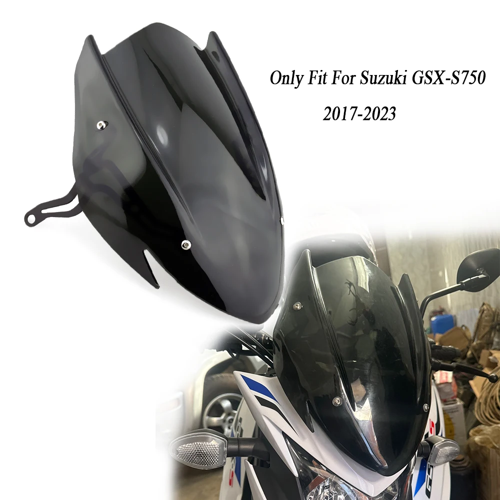 Für suzuki GSX-S750 gsxs750 gsxs 2017 2010-2015 2023 Windschutz scheibe Windschutz scheibe Deflektor mit Halterung Motorrad zubehör