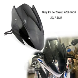 For Suzuki GSX-S750 GSXS750 GSXS 750 2017-2023 2020 2021 Windscreen Windshield Deflector with Bracket Motorcycle Accessories