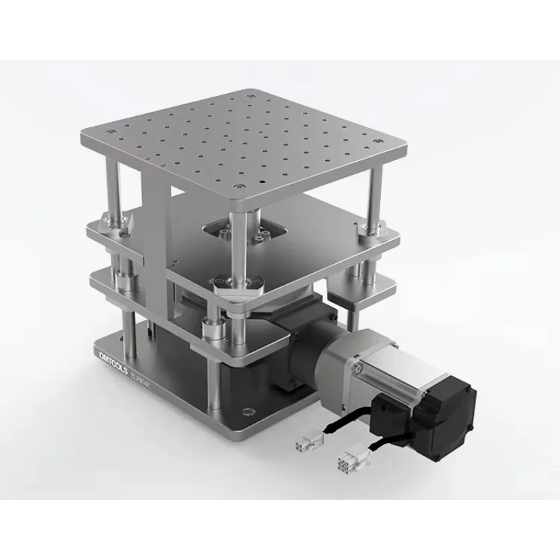 ELPB50C Series Precision Motorized Stainless Steel Vertical Motion Stages Linear Bearing 200x200mm Table  198mm Height 1 Year
