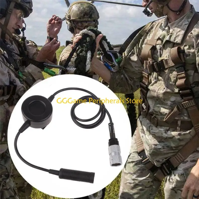 U55B 6-pin PTT محول النظام لموصل 6-Pin للراديو العسكري AN/PRC152 PRC148