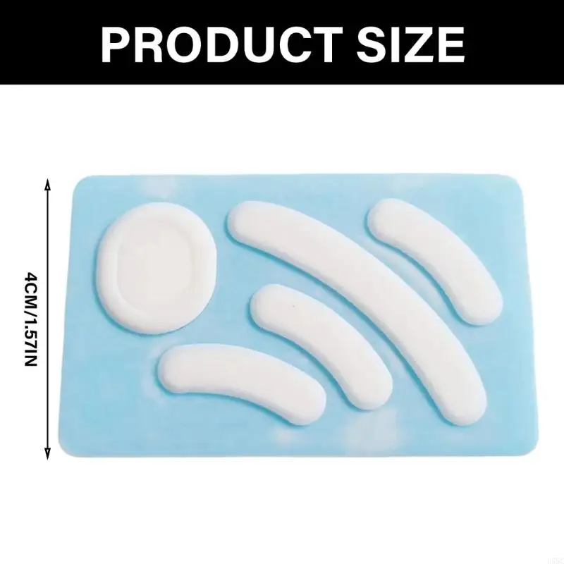 1Set ICE Edition Curved Edges Mouse Skates Mouse Feet Stickers for GPRO Wireless Mouse Glides Curved Edges