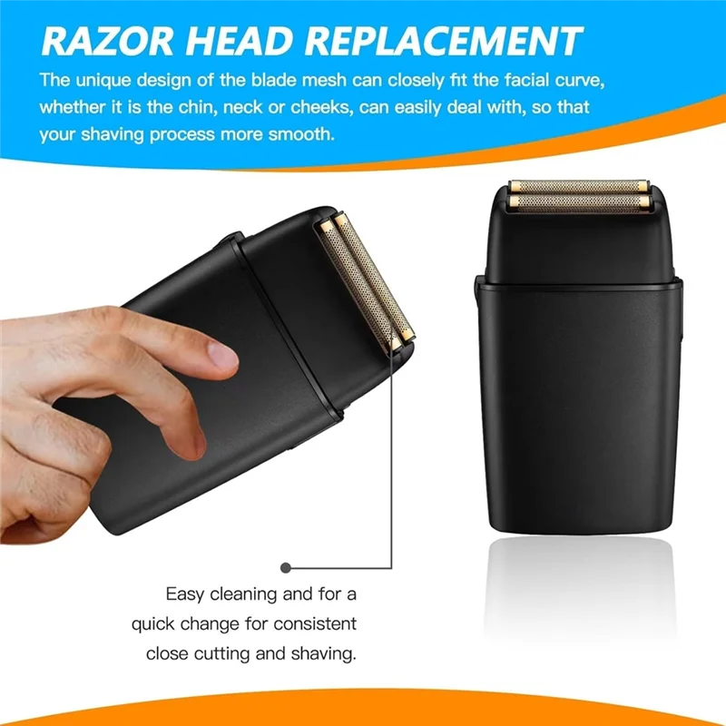 SANQ استبدال ماكينة حلاقة احباط مزدوجة احباط رئيس ل Babyliss PRO FXRF2G الحلاقة الرجال الانتهازي شفرة صافي