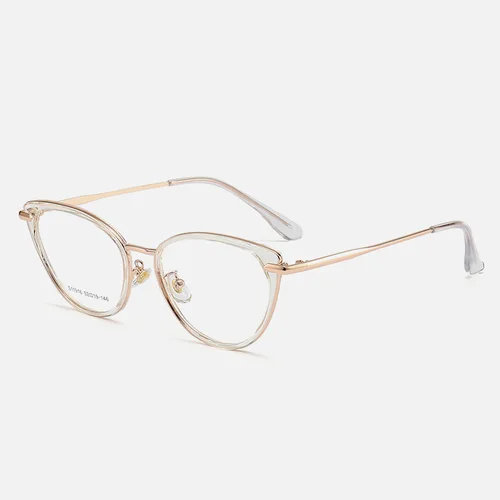 Imagen 2 del producto KANSEPT, gafas de lujo a la moda con forma de ojo de gato para mujer, gafas ópticas negras, montura de lentes antiazules