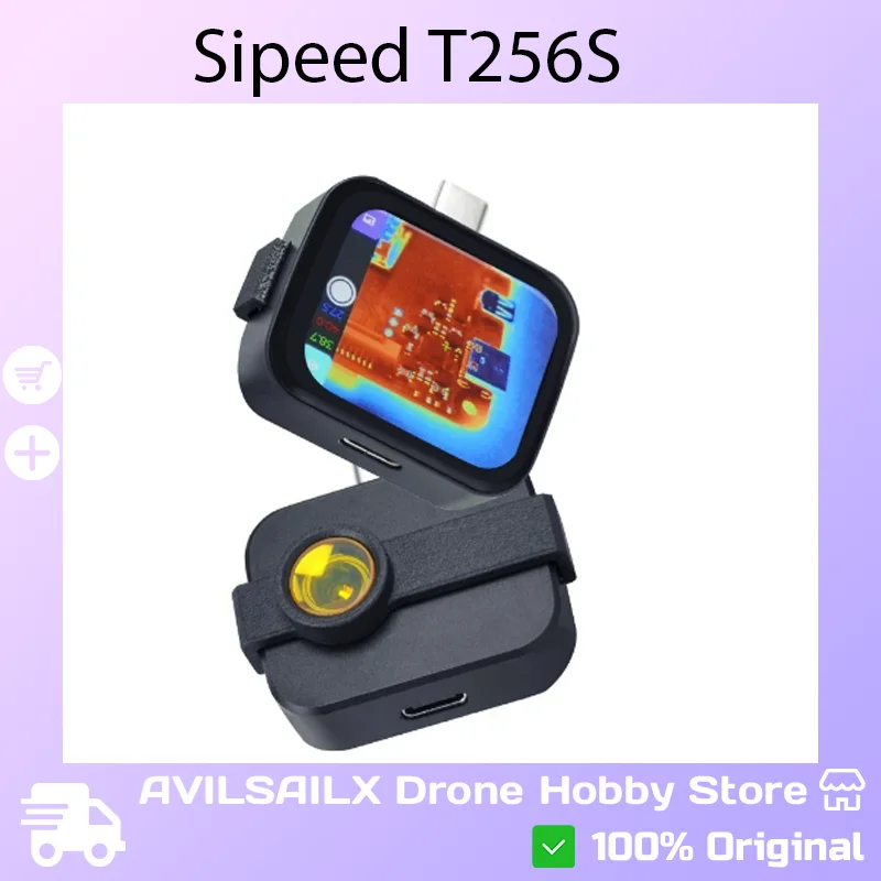 Sipeed T256S Thermal Imaging Camera AI Super Resolution 5cm Macro 1.68